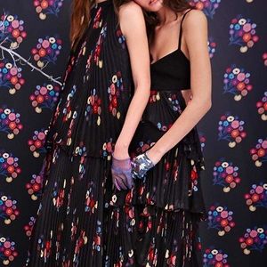 Tanya Taylor floral chiffon Estella Dress Backless